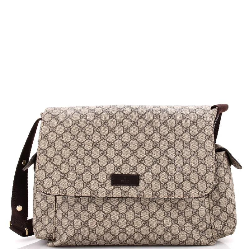 Diaper Bag GG Coated Canvas