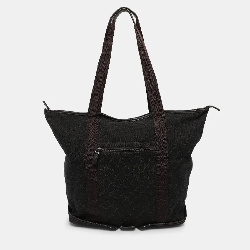 Gucci Brown Gg Canvas Traveller Tote