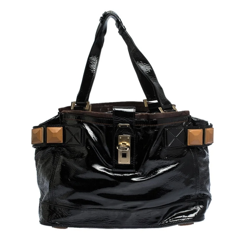 Chloe  Patent Leather Audra Tote