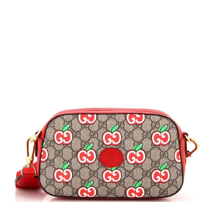 Camera Messenger Bag Printed GG Coated Canvas