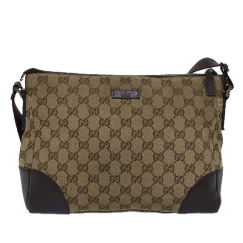 Gucci Gg Canvas  Canvas Shoulder Bag (Pre-Owned)