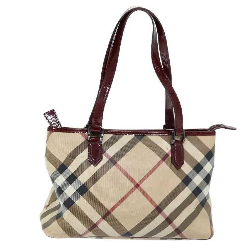 Burberry Nova Check  Canvas Shoulder Bag (Pre-Owned)