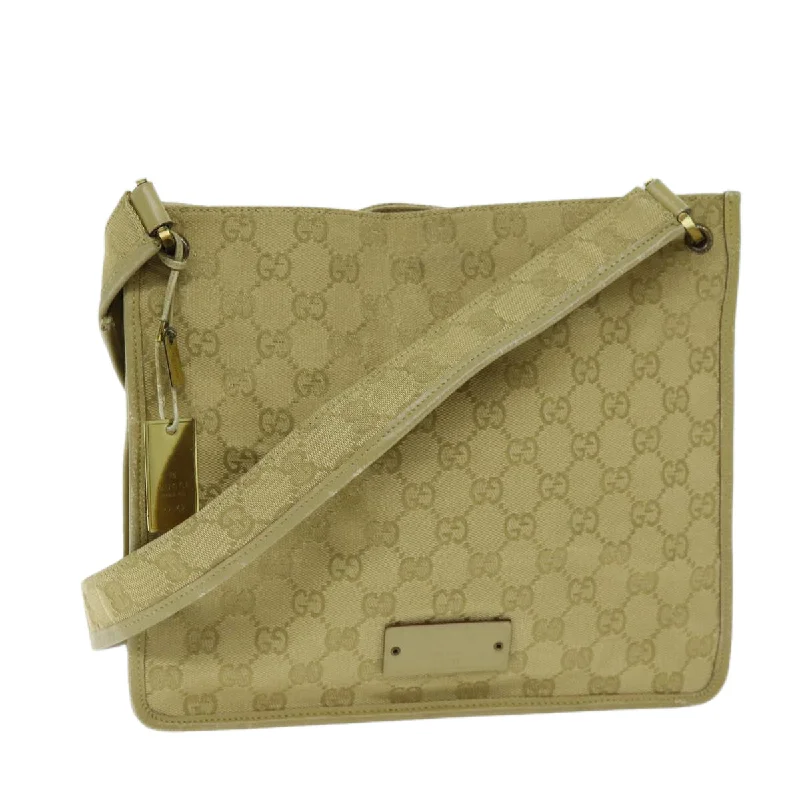 Gucci Gg Canvas  Canvas Shoulder Bag (Pre-Owned)