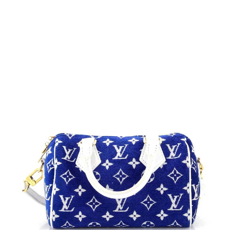 Speedy Bandouliere Bag LV Match Monogram Jacquard Velvet 20