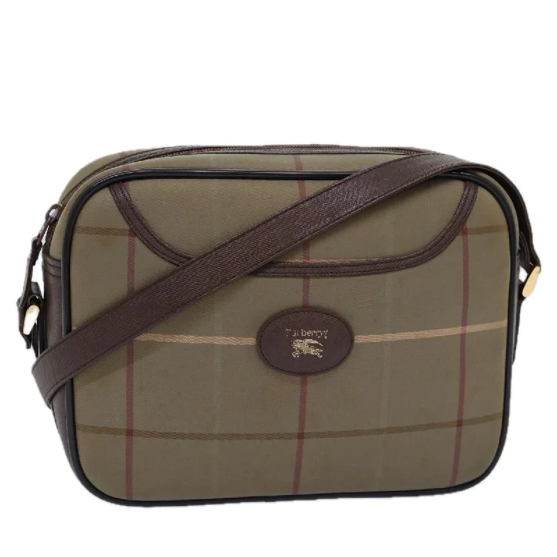 Burberry Vintage Check  Canvas Shoulder Bag (Pre-Owned)