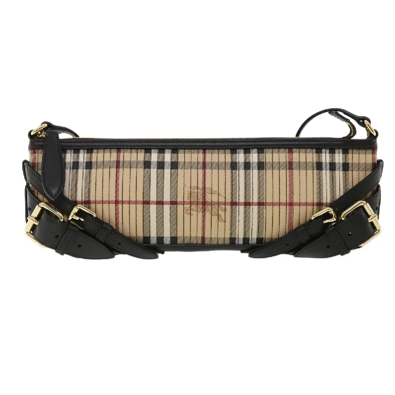 Burberry Nova Check  Canvas Shoulder Bag (Pre-Owned)