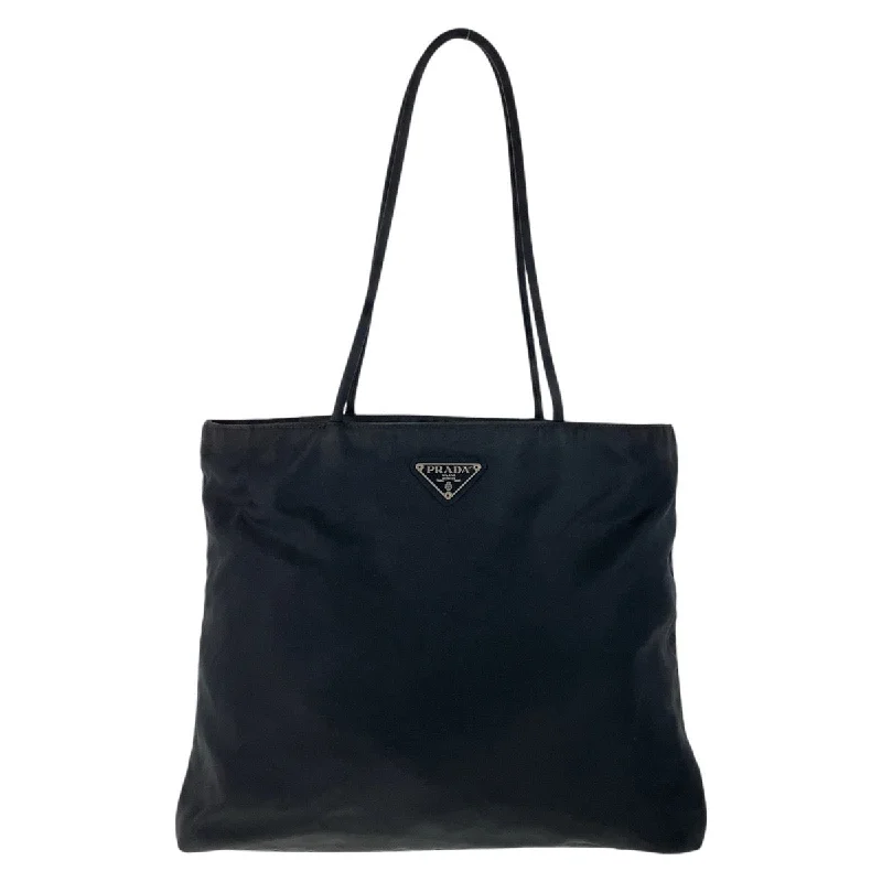 Prada Nylon Tessuto Triangle Logo Tote Bag