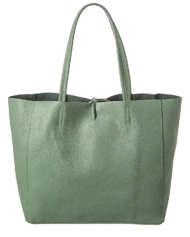 Italian Leather Top Handle Tote