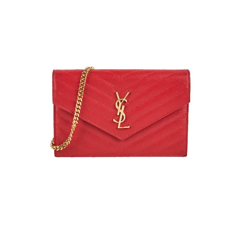 Saint Laurent Red Envelope Wallet On Chain