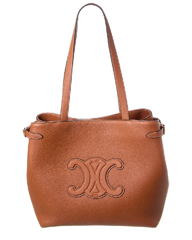 CELINE Cabas Medium Leather Tote