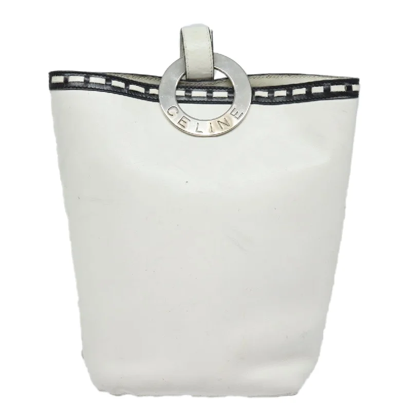 Céline Clasp Bucket  Leather Shoulder Bag (Pre-Owned)