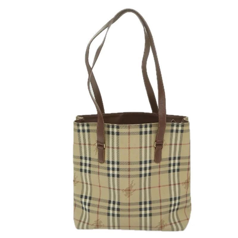 Burberry Nova Check  Canvas Shoulder Bag (Pre-Owned)