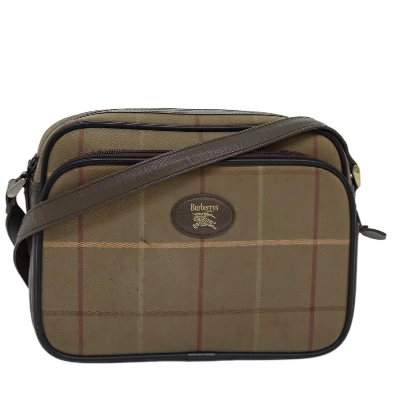 Burberry Nova Check  Canvas Shoulder Bag (Pre-Owned)