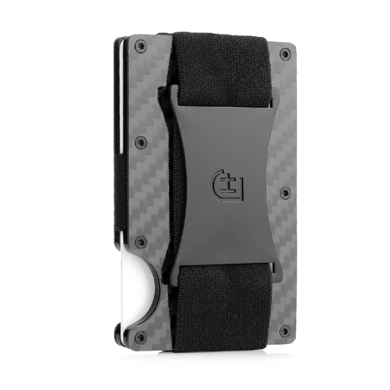 On Sale - James Hawk Aluminum Case Wallet Carbon with Cash Strap