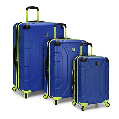 U.S. Traveler Sky High 3-Piece Hardside Spinner Set, Navy