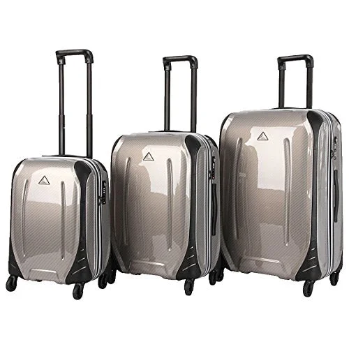 The Set Of Classic Bronze Carbon Triforce Empire Collection Hardside 3-Piece Spinner Luggage Set