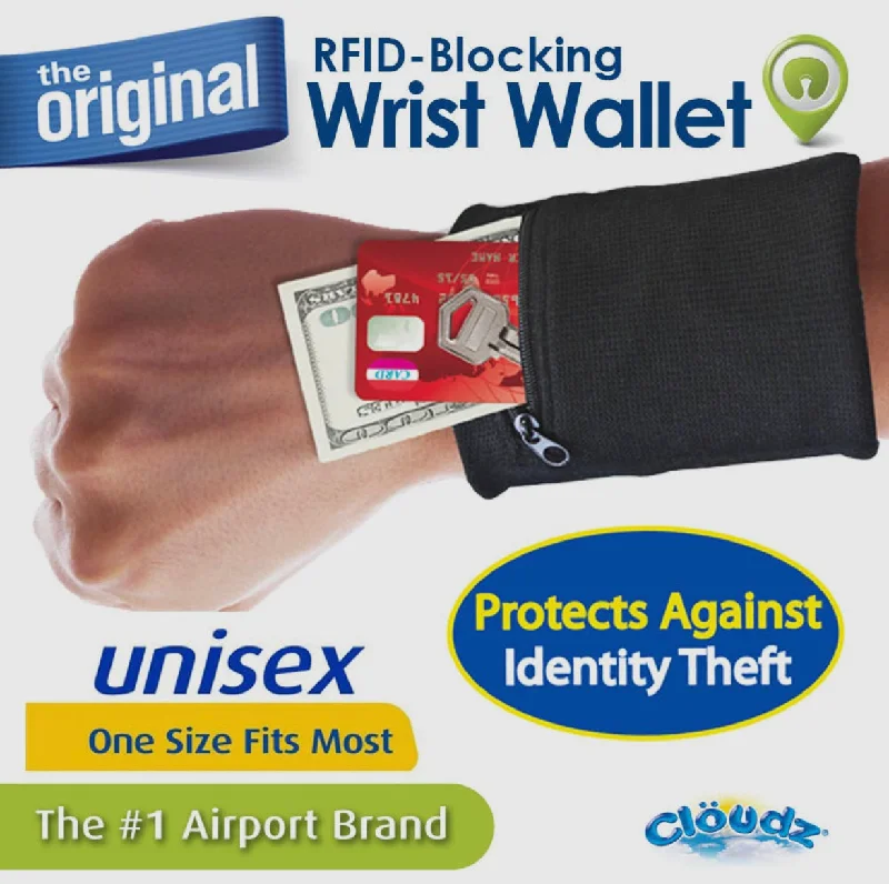 Cloudz RFID-Blocking Wrist Wallet- $12.99