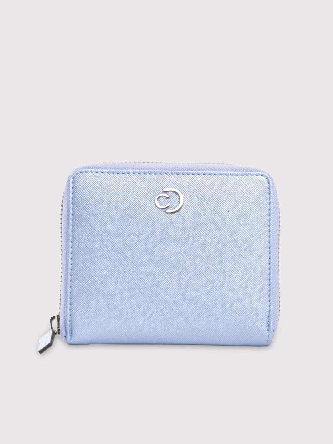 Caprese Mia Wallet Small Zip Around Pearl Blue