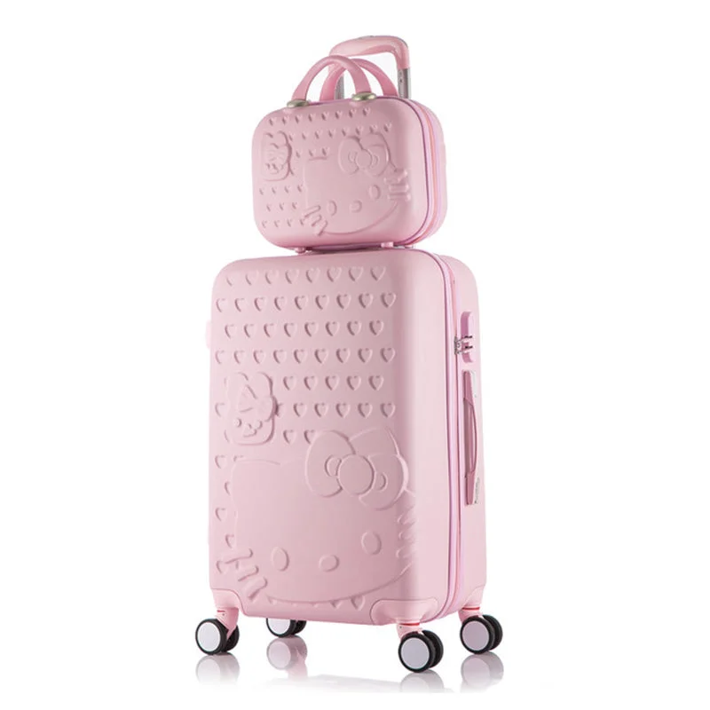 Travel Suitcase Set Rolling Luggage Set Spinner Trolley Case 20" Boarding Wheel Woman Cosmetic Case