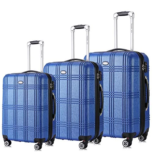 Expandable Spinner Luggage Set,TSA lightweight Hardside Luggage Sets, 20" 24"28 inches Luggage