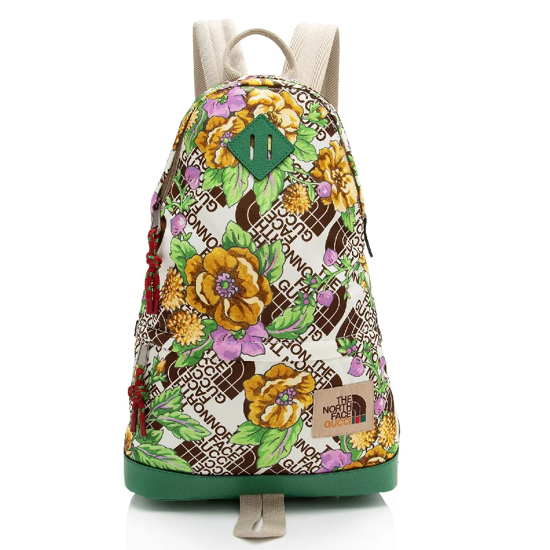 Gucci x North Face Econyl Floral Medium Backpack