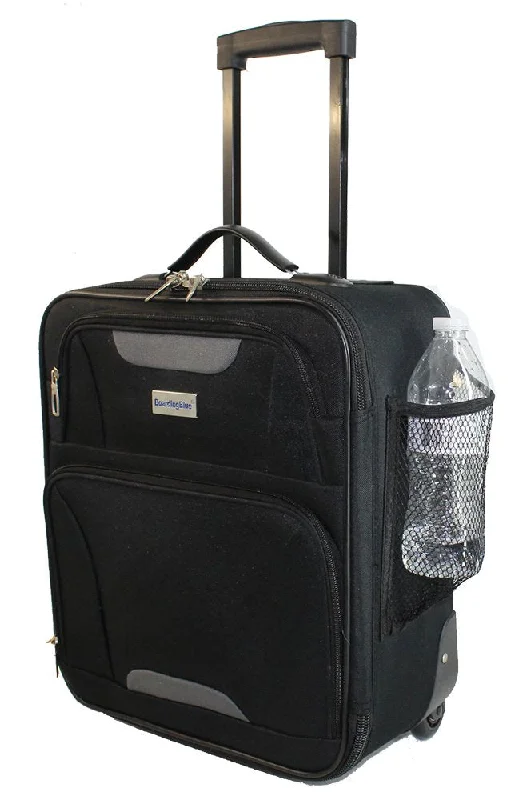 Boardingblue Airlines Personal Item Under Seat Basic Small Luggage 16.5" (Black)