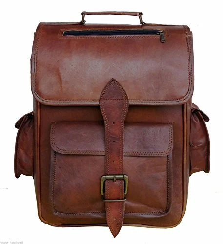 Leather Backpack Rucksack Vintage Bag Leather Handmade Vintage Style College Bag