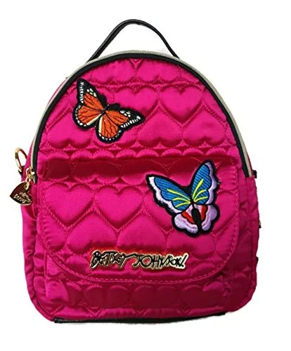 Betsey Johnson Backpack Convertible Fushia