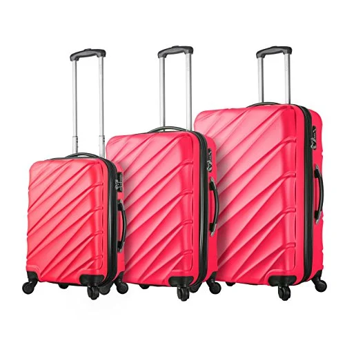 Viaggi Mia Italy Lodi Hardside Spinner 3Pc Set, Pink