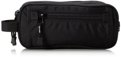 Derek Alexander Two Top Zip Travel Case, Black, One Size