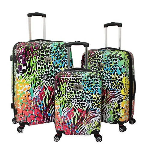 Chariot 3 Piece Hardside Lightweight 8Wd Spinner Luggage Set, Safari, One Size