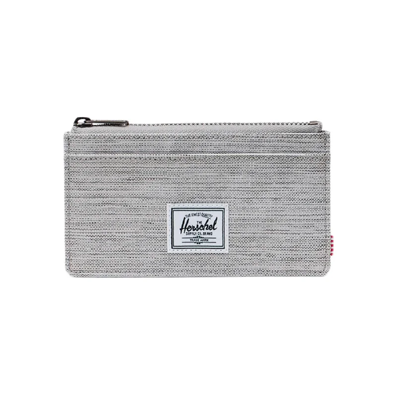 HERSCHEL HSC S124 Oscar Large Wallet-Light Grey Crosshatch