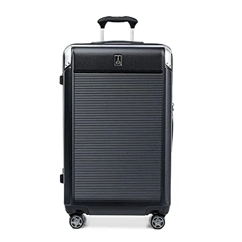 Travelpro Platinum Elite Expandable Hardside Spinner Luggage, Shadow Black, Checked- Large