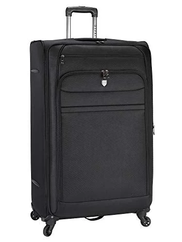 Travelers Club Business Class Expandable Spinner Luggage, Executive Black, Checked-Extra Large 32-Inch