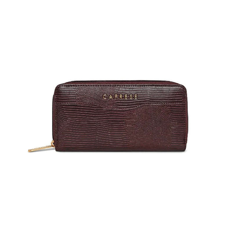 Caprese Athena Zip Around Wallet Medium Plum