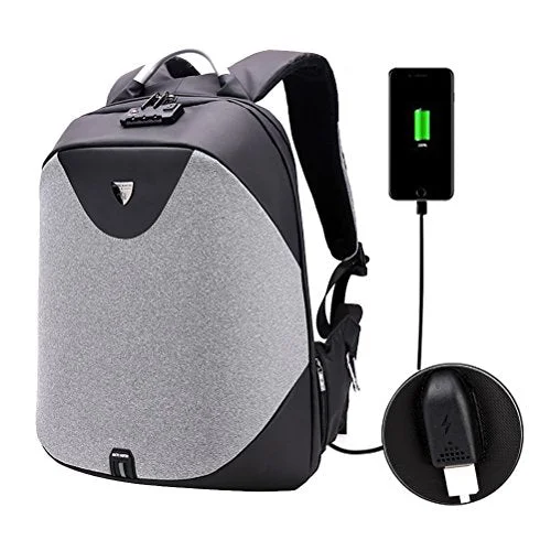 Samaz Business Laptop Backpack Anti-Theft Travel Backpack With Usb Charging Port Shoulder College